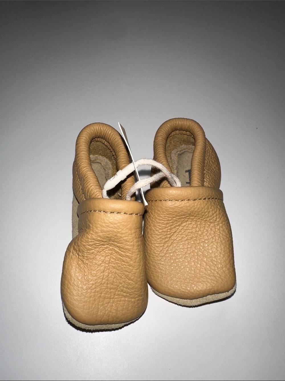 Baby Moccasin Walker Shoes - Sun & lace latte color size 1
